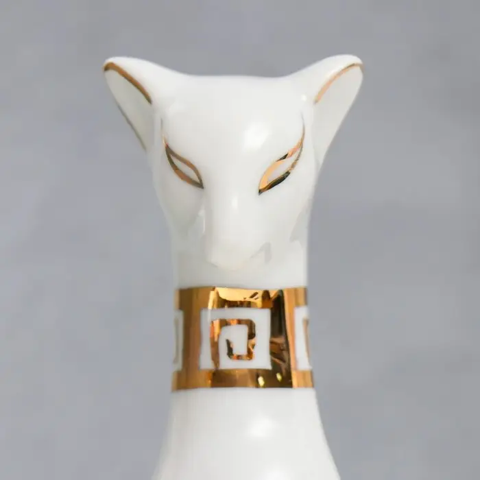 Фигурка керамика &laquo;Кошка египетская, белая&raquo; 21&times;5.5&times;6 см