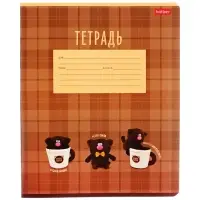 Тетрадь 12 листов в клетку, Hatber «Кофейные коты. Выпуск №1», блок офсет 60-65 г/м², МИКС