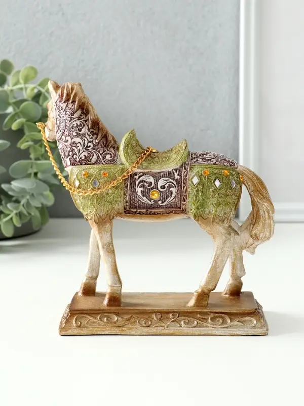 Сувенир полистоун Сувенир полистоун "Конь императора" стразы МИКС 16,5х7х16,3 см