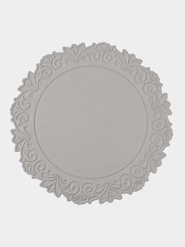 Набор салфеток сервировочных на стол Доляна, 2 шт., 38&times;38 см, серый