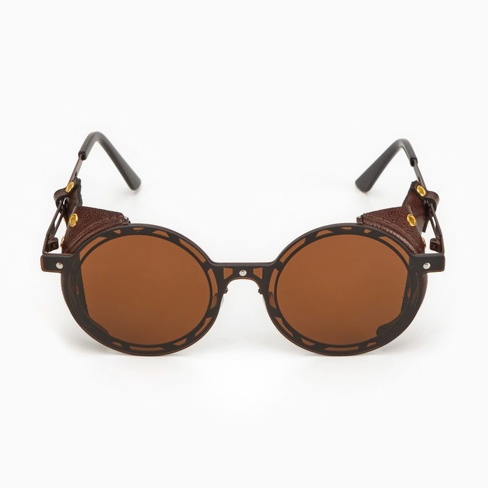 Очки солнечные женские, uv 400, кожаные шторки, дужка 14.7 см, ширина 14.4 см, линза 7 х 5.5 см 9909 Очки солнечные женские, uv 400, кожаные шторки, дужка 14.7 см, ширина 14.4 см, линза 7 х 5.5 см 9909