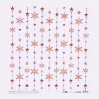 Бумага для скрапбукинга &laquo;Снежинки&raquo;, 180 г/м, 30.5&times;32 см