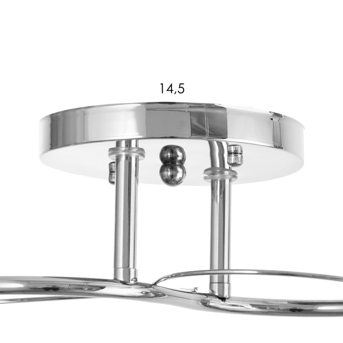 Люстра Люстра "Поли" 2х60Вт Е27 Хром 56х15х24см