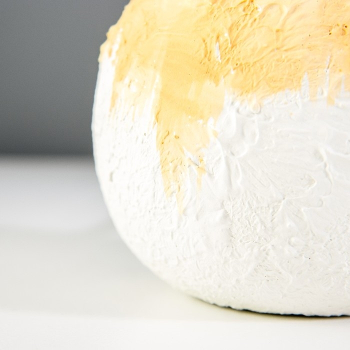 Настольная лампа Настольная лампа "Ларнака" Е14 40Вт белый оранжевый 30х30х28см RISALUX