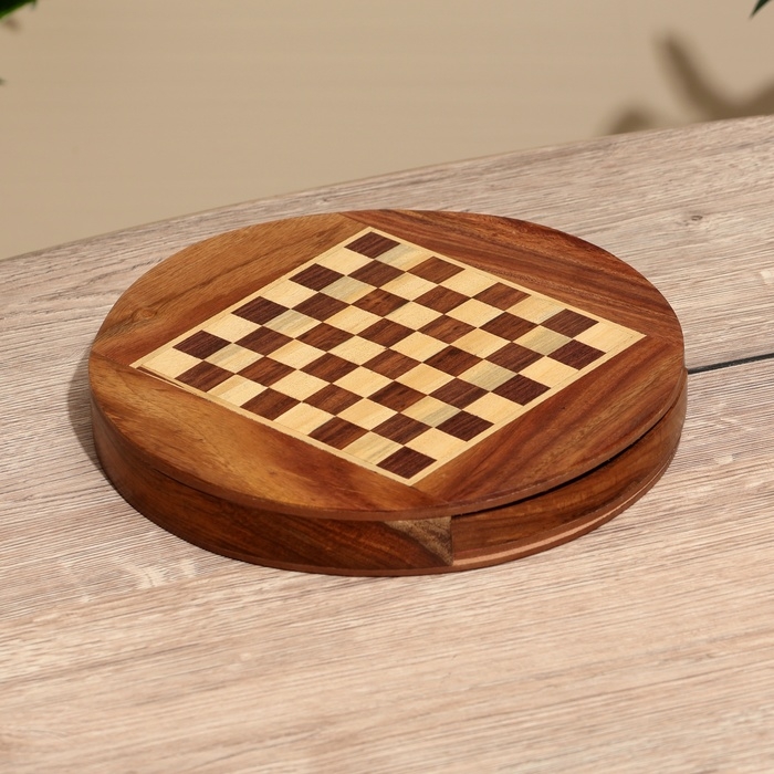 Шахматы магнитные 25,5х25,5х4 см, дерево шишам Шахматы магнитные 25,5х25,5х4 см, дерево шишам