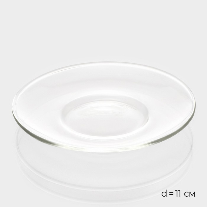 Чайная пара стеклянная Magistro «Невесомость», 2 предмета: чашка 200 мл, блюдце d=11 см Чайная пара стеклянная Magistro «Невесомость», 2 предмета: чашка 200 мл, блюдце d=11 см