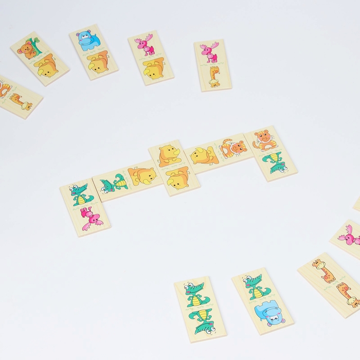 Домино &laquo;Зверята&raquo; 10,5 &times; 18,5 &times; 5 см