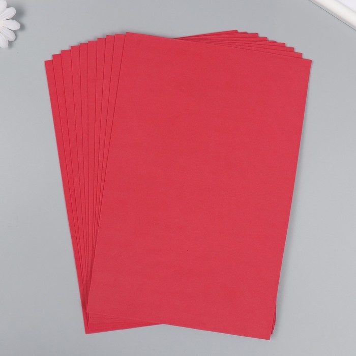 Фоамиран 1 мм, 20х30 см (набор 10 листов) BK002 красный Фоамиран 1 мм, 20х30 см (набор 10 листов) BK002 красный