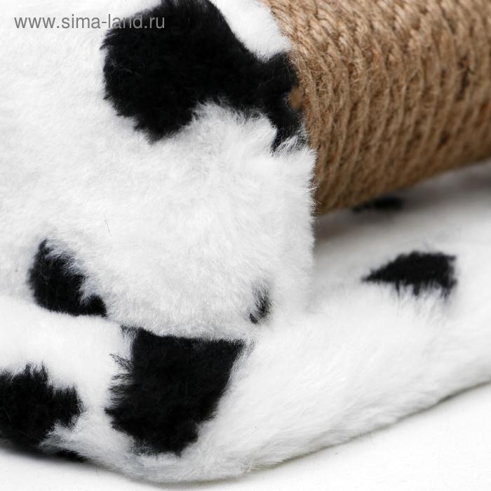 Когтеточка двойная для котят на подставке, джут, 30 х 28 х 32 см, далматинец Когтеточка двойная для котят на подставке, джут, 30 х 28 х 32 см, далматинец