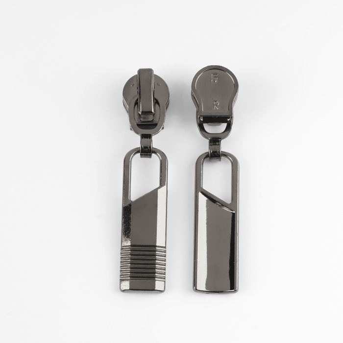 Бегунок автоматический для молнии «Спираль», №5, 10 шт, цвет чёрный никель Бегунок автоматический для молнии «Спираль», №5, 10 шт, цвет чёрный никель