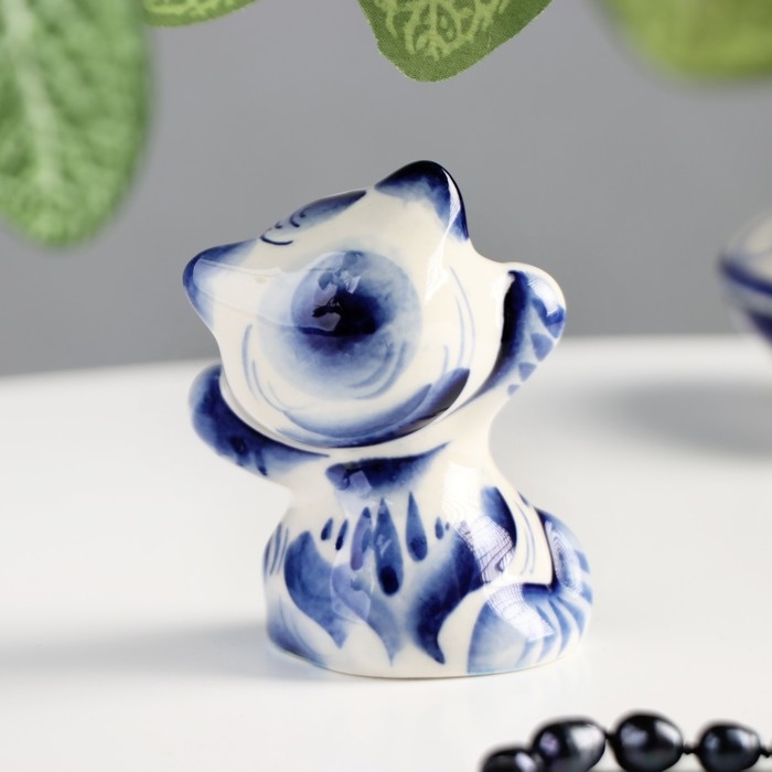 Сувенир «Кот Феликс», 8 см, гжель Сувенир «Кот Феликс», 8 см, гжель