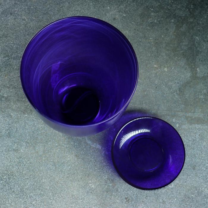 Горшок цветочный №4, алебастр, лиловый, 2 л Горшок цветочный №4, алебастр, лиловый, 2 л