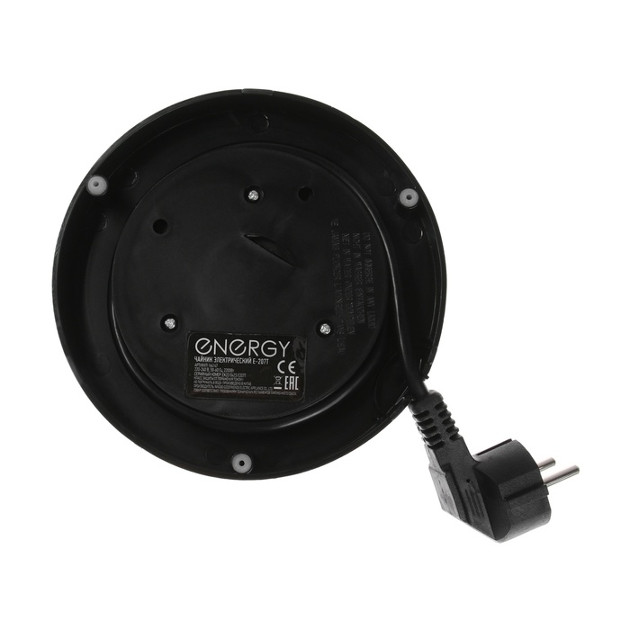 Чайник электрический ENERGY E-207Т, стекло, 1.7 л, 2200 Вт, серо-чёрный Чайник электрический ENERGY E-207Т, стекло, 1.7 л, 2200 Вт, серо-чёрный
