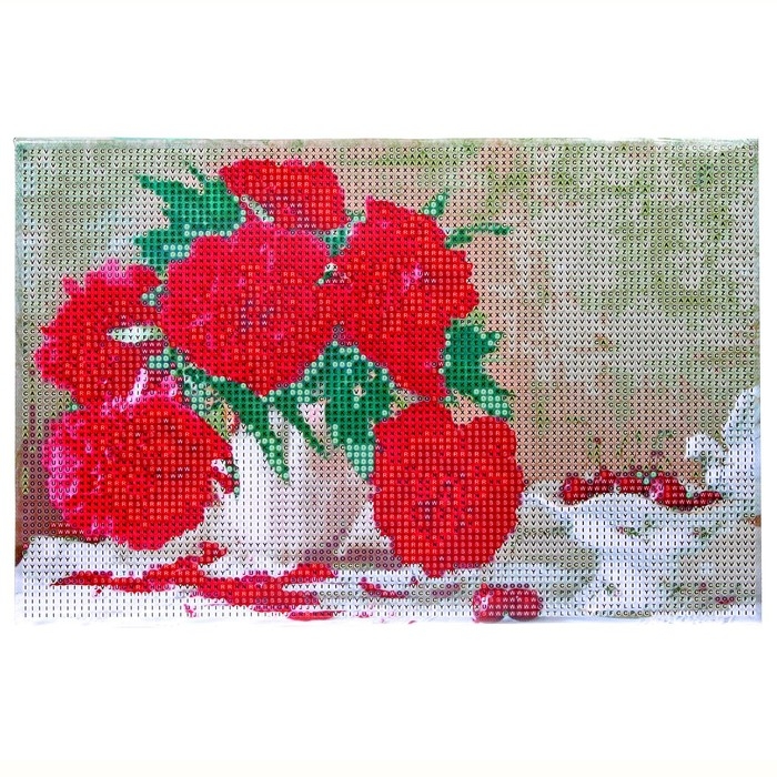 Алмазная мозаика на подрамнике с полным заполнением «Пионы», 20 х 30 см Алмазная мозаика на подрамнике с полным заполнением «Пионы», 20 х 30 см