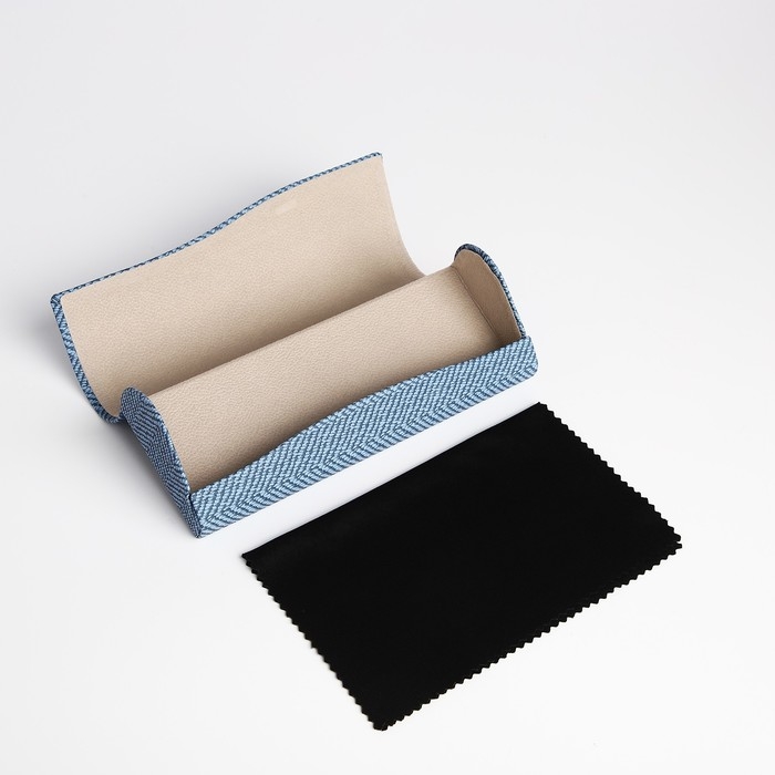 Футляр для очков на магните, длина 16 см, цвет синий Футляр для очков на магните, длина 16 см, цвет синий