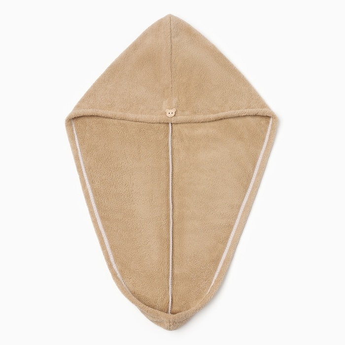 Чалма для сушки волос Этель, цв. светло-коричневый, 65*25 см, 100% п/э, 280 г/м2 Чалма для сушки волос Этель, цв. светло-коричневый, 65*25 см, 100% п/э, 280 г/м2