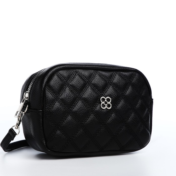 Сумка кросс-боди на молнии, цвет чёрный Сумка кросс-боди на молнии, цвет чёрный