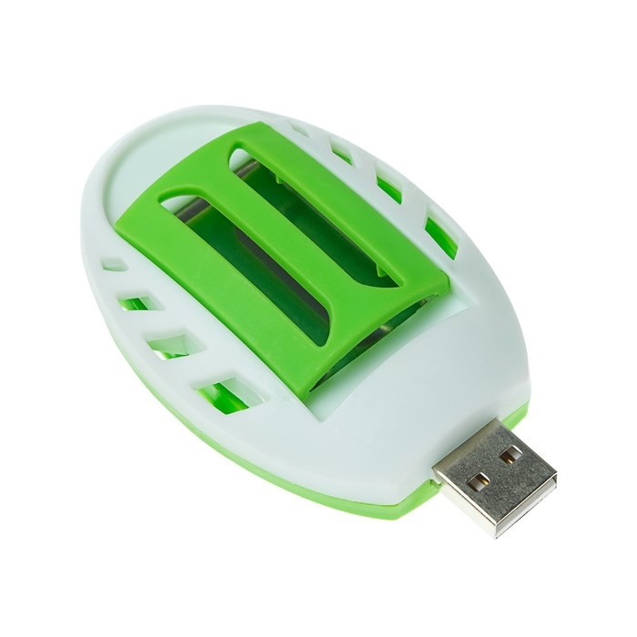 Фумигатор Luazon LRI-10, работает от USB, бело-зеленый Фумигатор Luazon LRI-10, работает от USB, бело-зеленый