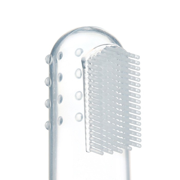 Детская зубная щетка на палец, прорезыватель, 2 шт., в прозрачном контейнере, силиконовая Детская зубная щетка на палец, прорезыватель, 2 шт., в прозрачном контейнере, силиконовая