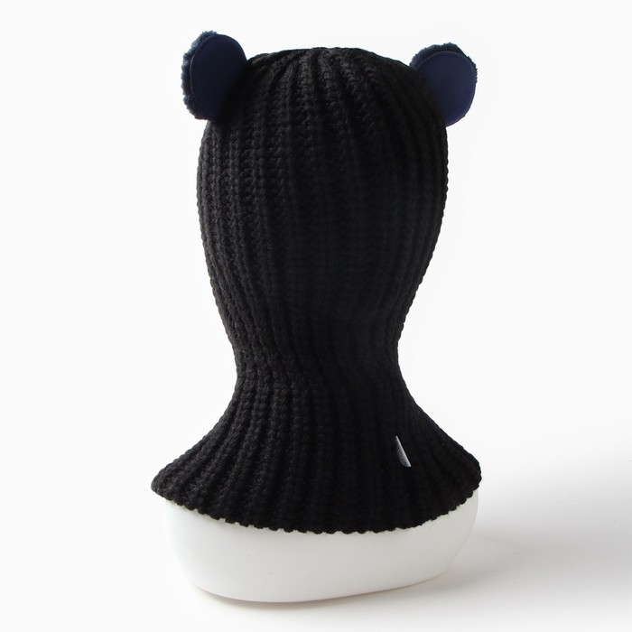 Шапка-шлем детский, цвет черный, размер 50-52 Шапка-шлем детский, цвет черный, размер 50-52