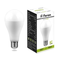 Лампа светодиодная FERON, (30W) 230V E27 4000K A80, LB-130