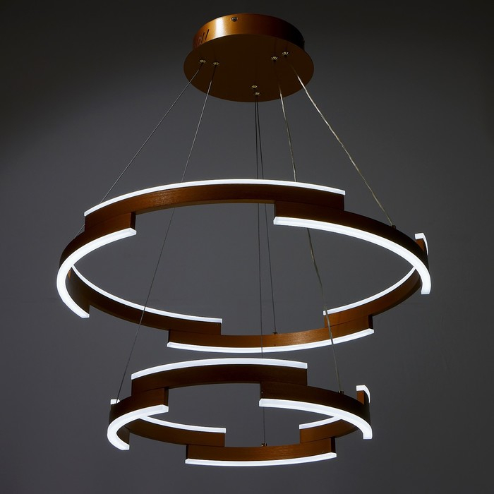 Люстра 1511/2 LED 65Вт 3000-6000К золото 60х60х106 см BayerLux