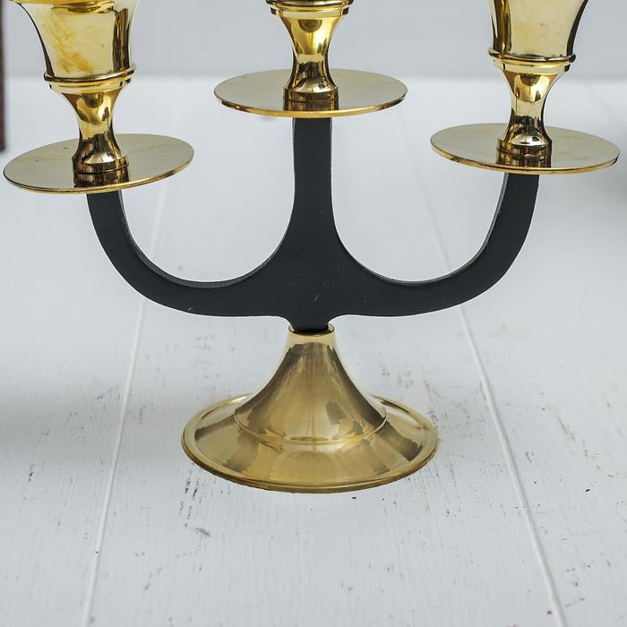 Подсвечник на 3 свечи Подсвечник на 3 свечи "Осман" латунь 13 см