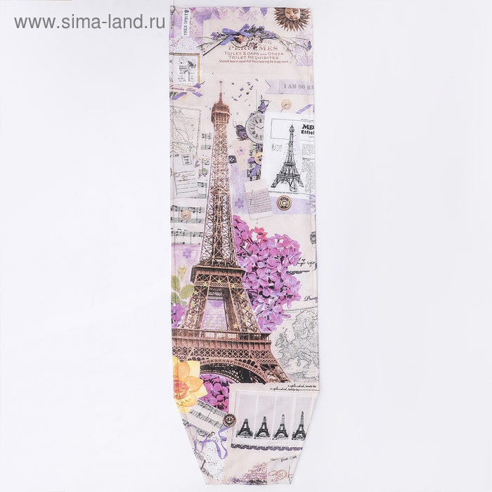 Чехол для гладильной доски Nika, 130×42 см, с поролоном, рисунок МИКС