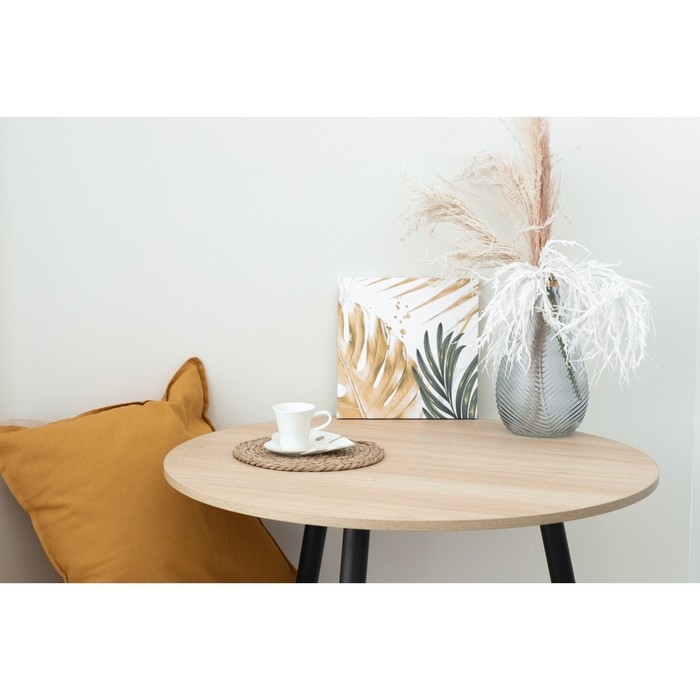 Чайная пара керамическая «Белая монстера», кружка 100 мл, блюдце 15х14 см, цвет белый Чайная пара керамическая «Белая монстера», кружка 100 мл, блюдце 15х14 см, цвет белый