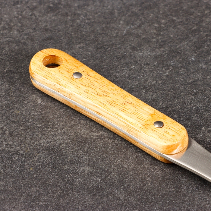 Шумовка для казана 42см, диаметр 16см, дерев ручка Шумовка для казана 42см, диаметр 16см, дерев ручка