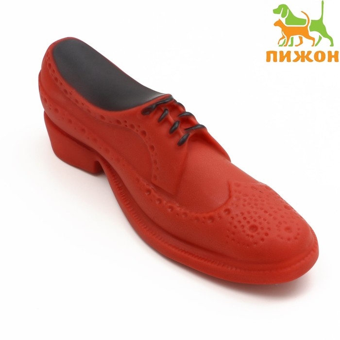 Игрушка пищащая Игрушка пищащая "Туфля" для собак, 17 см, коричневая