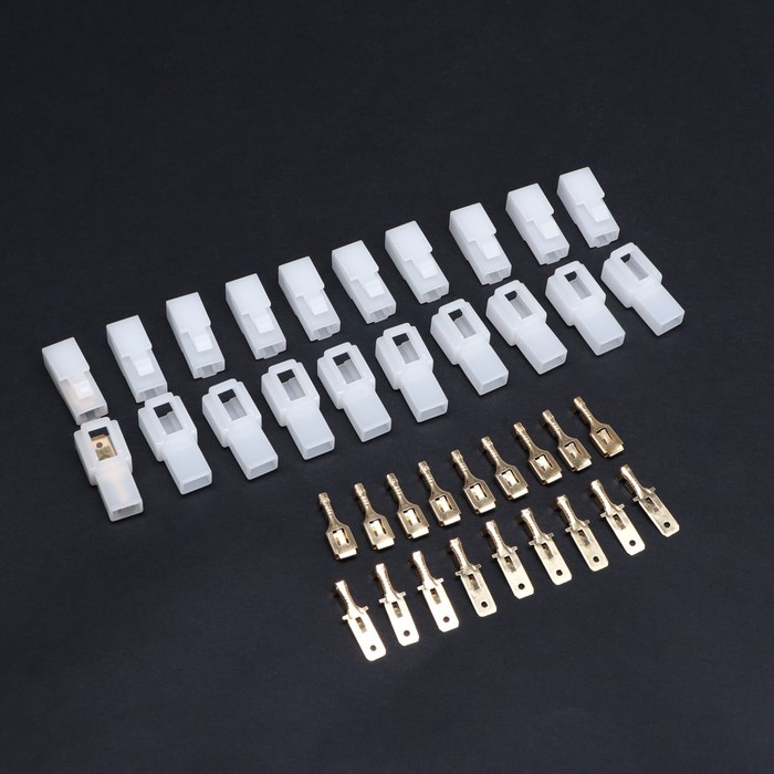 Разъем автомобильный, штекер-гнездо DJ7011-6.3-11/21, 1 контакт, набор 10 шт Разъем автомобильный, штекер-гнездо DJ7011-6.3-11/21, 1 контакт, набор 10 шт