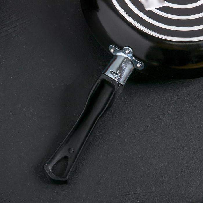 Сковорода Consul, d=22 см, стеклянная крышка, антипригарное покрытие, цвет чёрный Сковорода Consul, d=22 см, стеклянная крышка, антипригарное покрытие, цвет чёрный