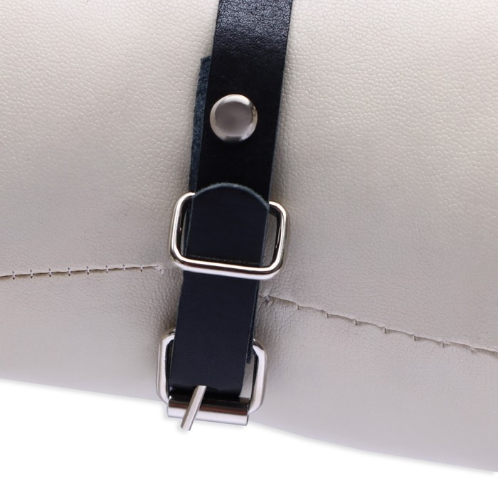 Шлейка кожаная, 1,2 см, для кошек и мелких пород собак, ОШ 26-34, ОГ 36-44, черная Шлейка кожаная, 1,2 см, для кошек и мелких пород собак, ОШ 26-34, ОГ 36-44, черная