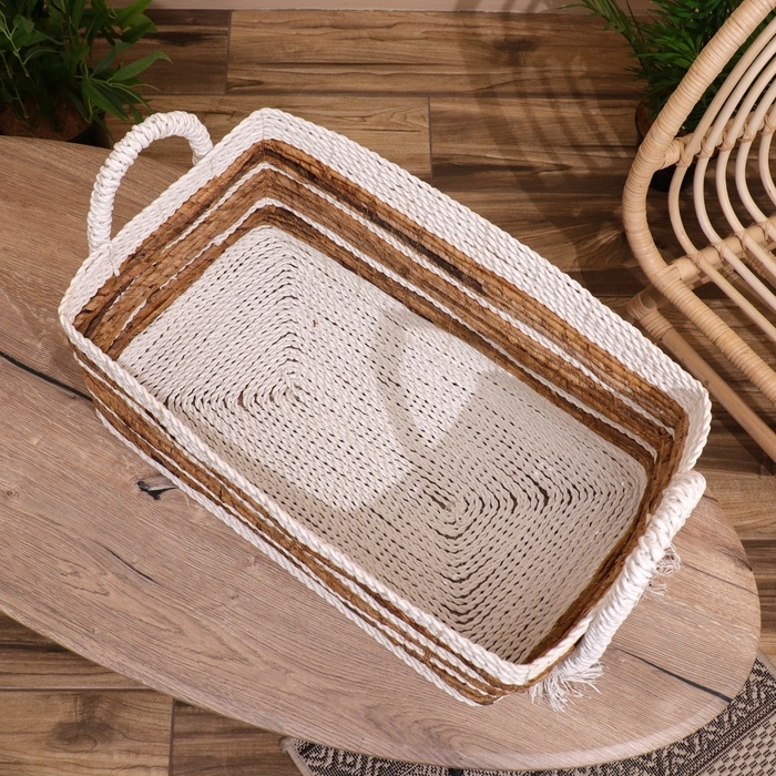 Корзина плетёная 50х35х30 см Корзина плетёная 50х35х30 см