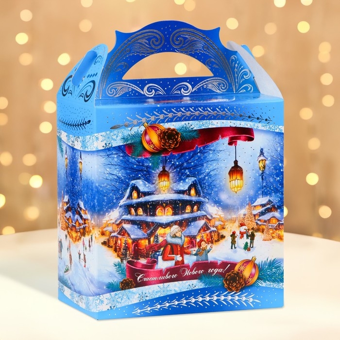 Новый год. Коробка подарочная новогодняя Ларец Новогодний вечер 18,2 х 11,5 х 26 см. Новый год. Коробка подарочная новогодняя Ларец Новогодний вечер 18,2 х 11,5 х 26 см.