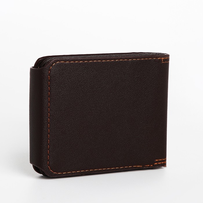 Портмоне мужское на магнитах, отдел для купюр, для карт, для монет, цвет коричневый Портмоне мужское на магнитах, отдел для купюр, для карт, для монет, цвет коричневый