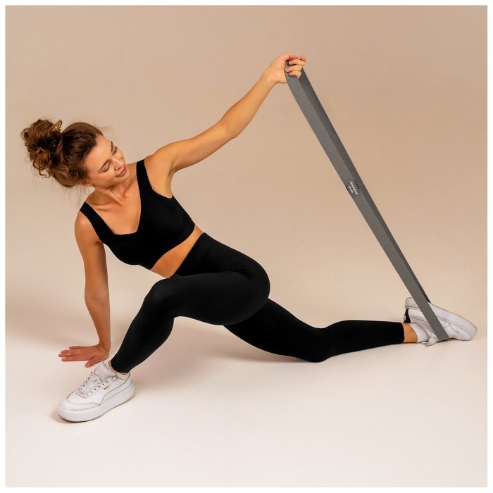 Набор из 3 петель для фитнеса ONLYTOP: нагрузка 18, 27, 36 кг, 204х4 см Набор из 3 петель для фитнеса ONLYTOP: нагрузка 18, 27, 36 кг, 204х4 см