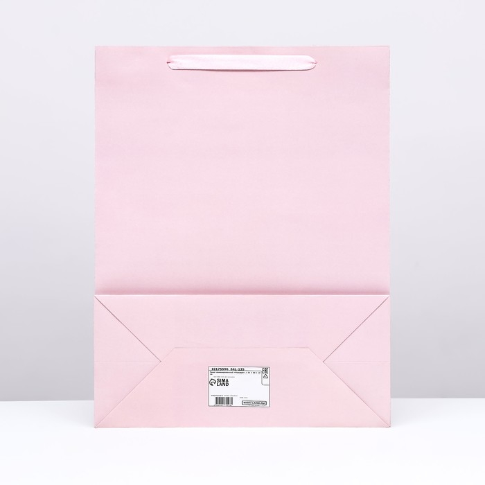 Пакет ламинированный «Розовый», L 31 × 40 × 14 см