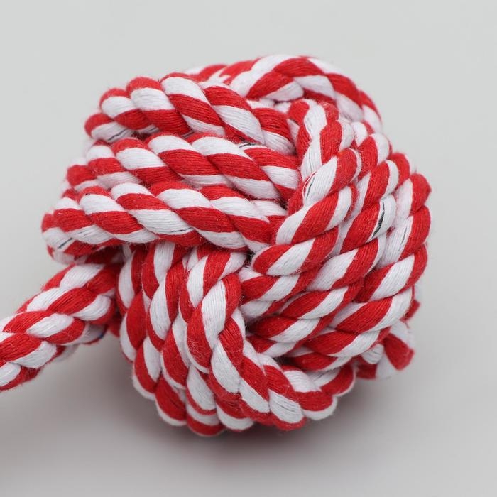 Игрушка тренировочная канатная Игрушка тренировочная канатная "Булава", шарик 7-7,5 см, до 100 г