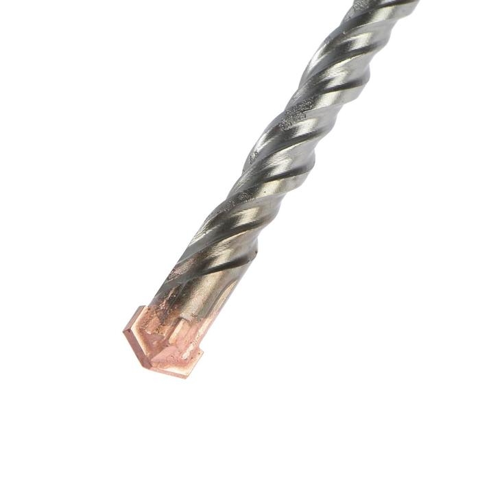 Бур по бетону ТУНДРА, крестовый наконечник, двойная спираль, SDS-plus, 12 х 210 мм Бур по бетону ТУНДРА, крестовый наконечник, двойная спираль, SDS-plus, 12 х 210 мм