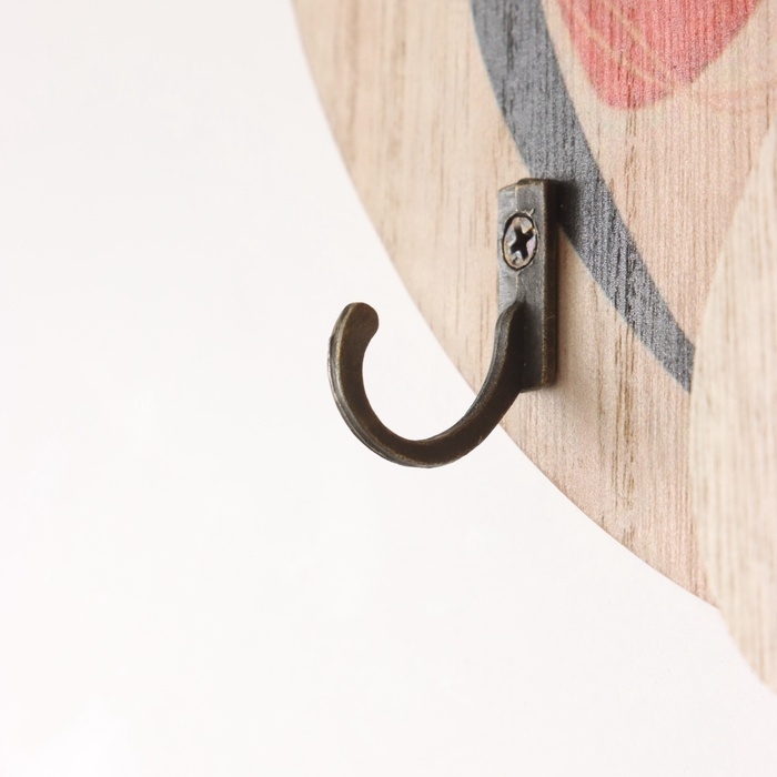 Крючки декоративные дерево Крючки декоративные дерево "Абстракция. Фрукт. Цветок" 1,5х23,4х22,5 см