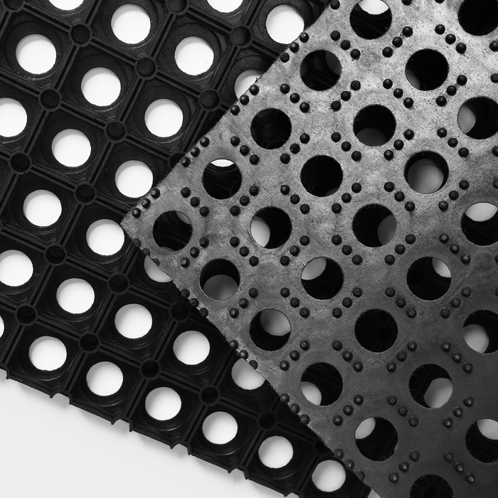 Коврик ячеистый грязесборный, 50&times;100&times;2,2 см, цвет чёрный