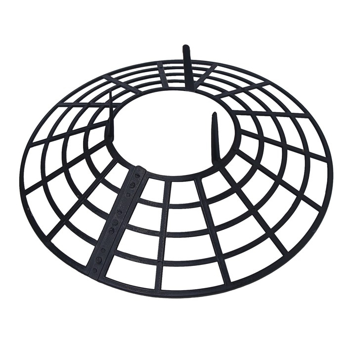 Кустодержатель для клубники, d = 25.5 см, пластик, набор 5 шт., чёрный