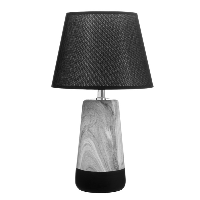 Настольная лампа Настольная лампа "Адриен" E14 40Вт серый-черный 23х23х40 см RISALUX