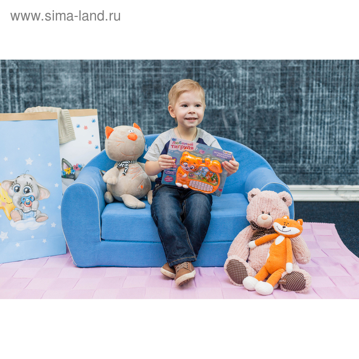 Музыкальная игрушка-пианино «Любимый тигруля», ионика, 4 режима игры, работает от батареек Музыкальная игрушка-пианино «Любимый тигруля», ионика, 4 режима игры, работает от батареек