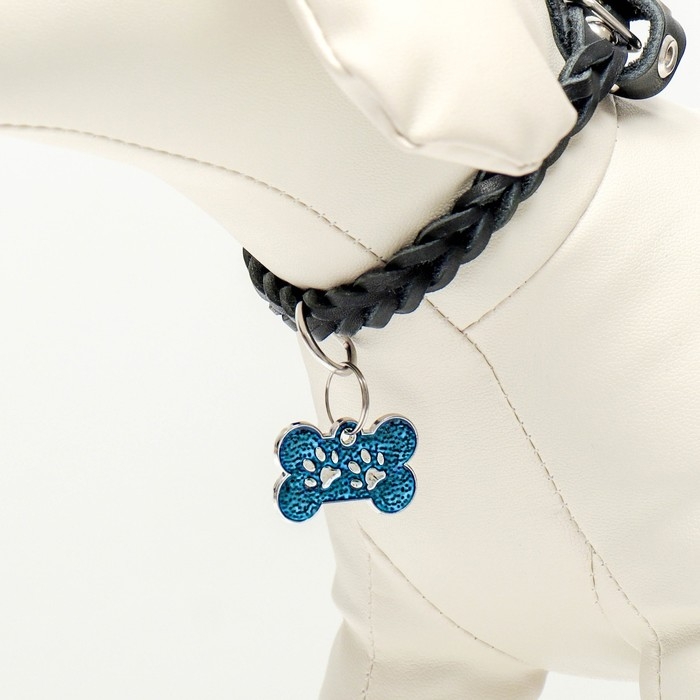 Адресник под гравировку  Адресник под гравировку "Косточка с лапками", 3 х 1,5 см, фасовка по 6 шт, микс цветов