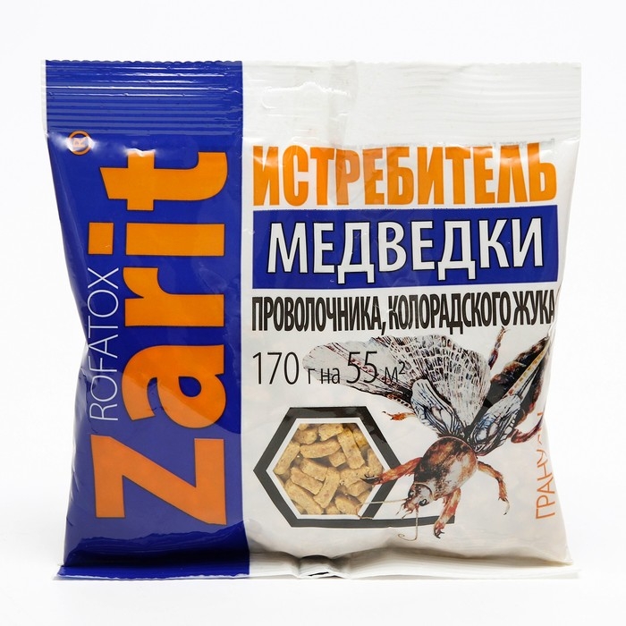 Средство от медведки и проволочника Зарит Рофатокс, гранулы, 170 г Средство от медведки и проволочника Зарит Рофатокс, гранулы, 170 г