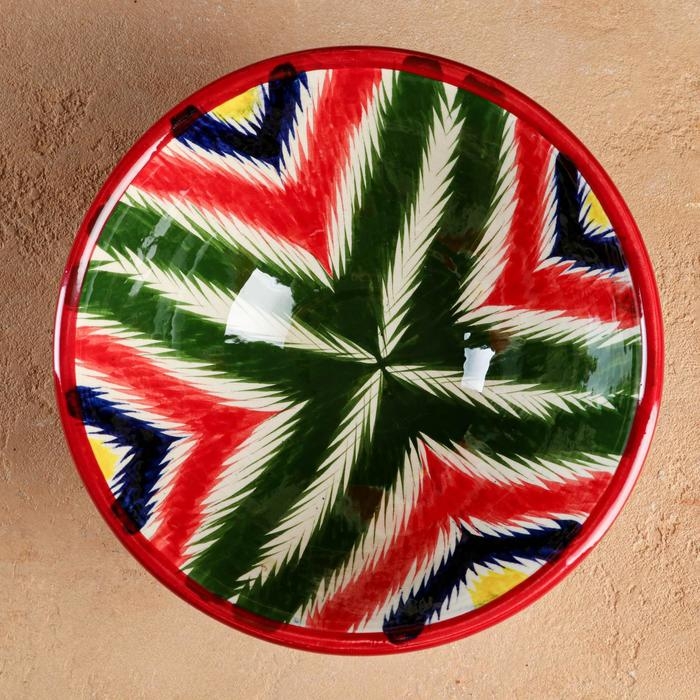 Коса Риштанская Керамика  Коса Риштанская Керамика "Атлас", 18 см, большая, разноцветная