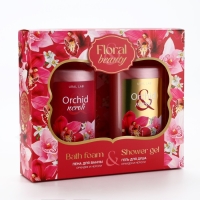 Подарочный набор косметики Orchid neroli, гель для душа и пена для ванны 2 х 295 мл, FLORAL & BEAUTY by URAL LAB